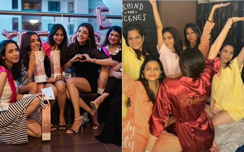 Ahead Of The Wedding, Kajal Aggarwal Has A Blast With Her Girl Gang As She Hosts A Fun Pyjama Party For Her Bridesmaids-INSIDE PICS