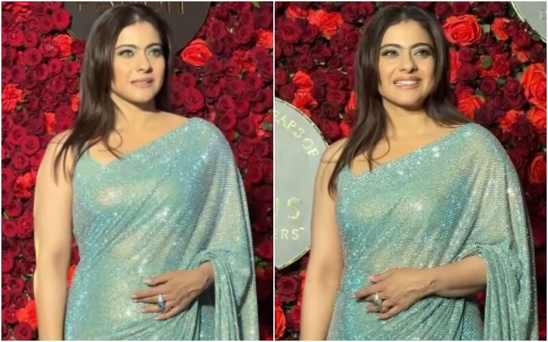 Kajol Dons A Blue Shimmer Saree Worth Rs 1.2 Lakhs For Anand Pandit’s 60th Birthday; Fans Can’t Stop Gushing- WATCH