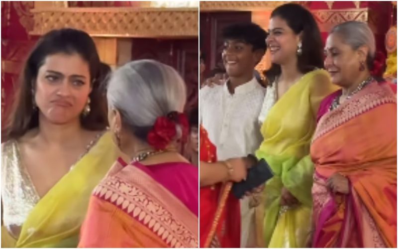Jaya Bachchan-Kajol’s Fun Banter At Durga Pooja Steals The Show; Fans ...