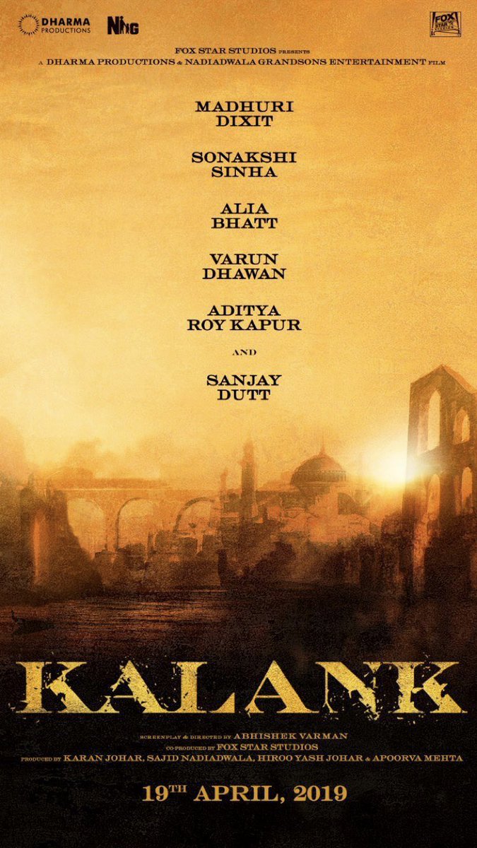 kalank poster