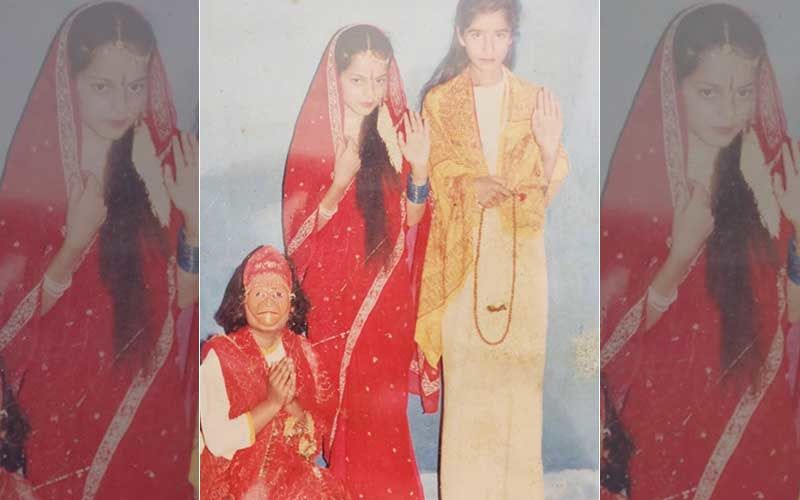 While Indians Are Obsessed With Ramayana Rerun, Rangoli Shares Kangana Ranaut's Childhood Pic As Sita In Her School Play