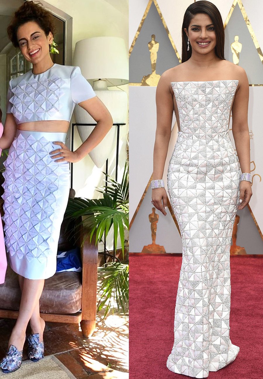 kangana ranaut and priyanka chopra similar outfit