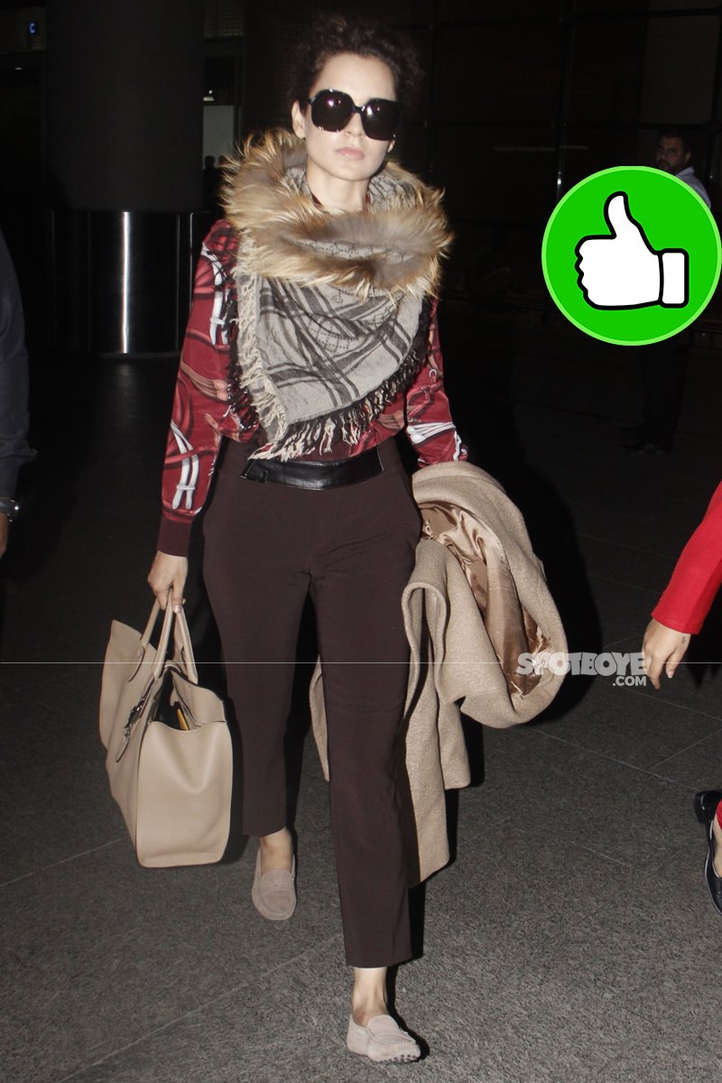 kangana ranaut at the airport