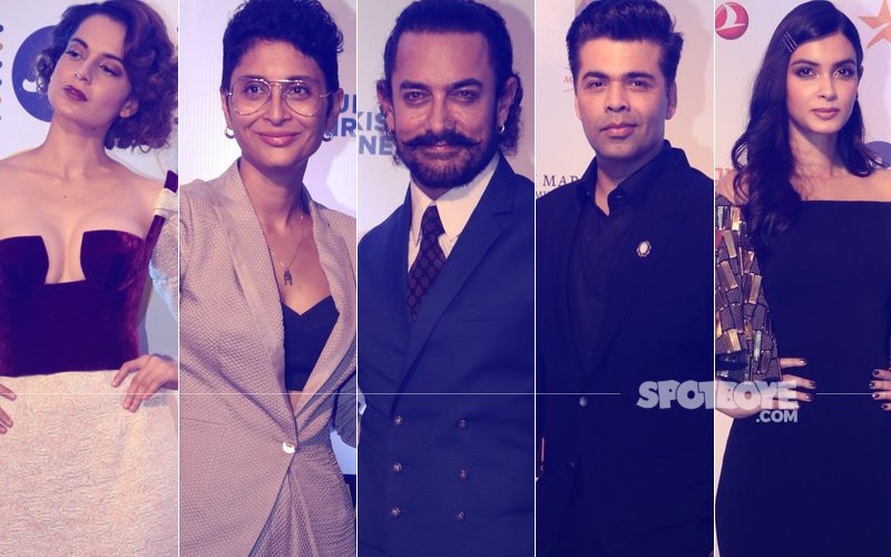 Kangana Ranaut, Aamir Khan, Kiran Rao, Karan Johar & Diana Penty Grace The MAMI Red Carpet