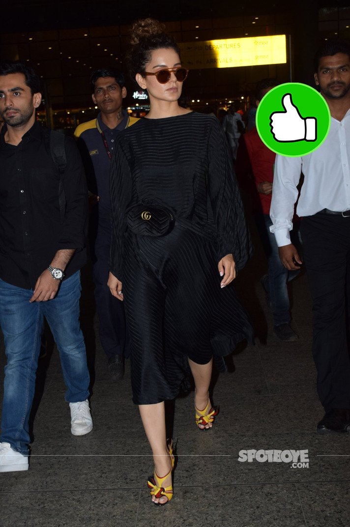 kangana ranaut snapped at mumbai airport