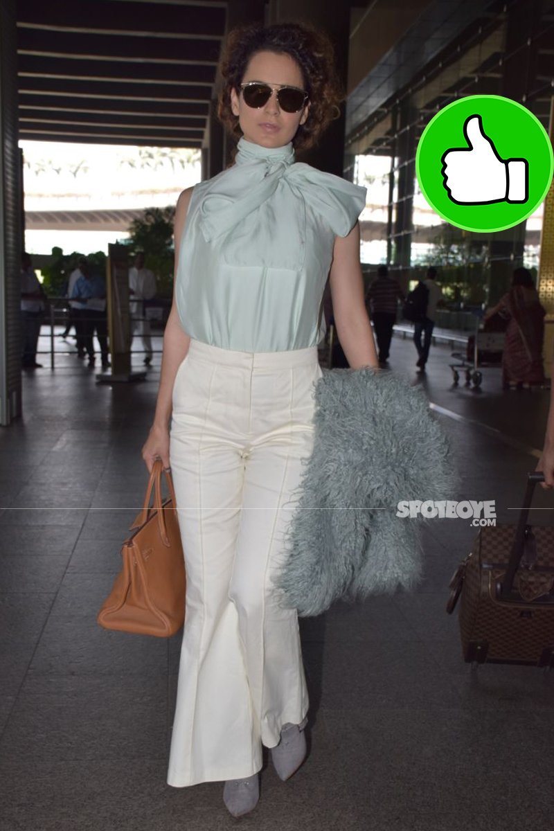 kangana ranaut snapped at the airport