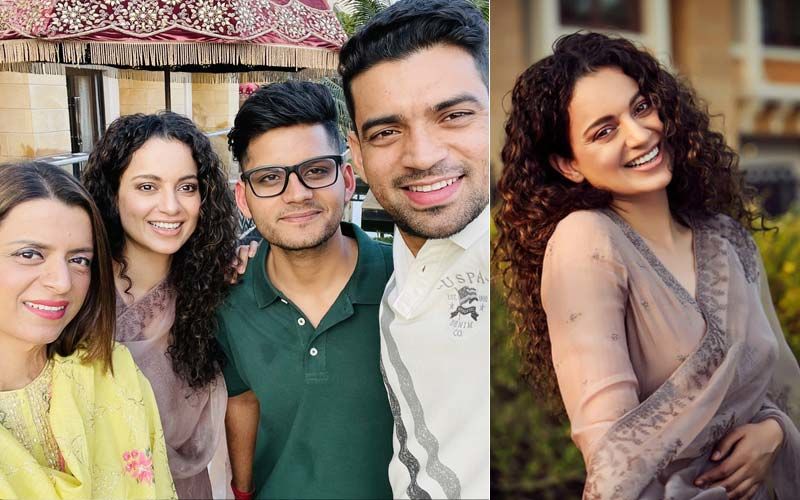 Kangana Ranaut Radiates Happiness As She Celebrates Brother Aksht's Pre-Wedding Function In Udaipur With Family- PICS AND VIDEOS