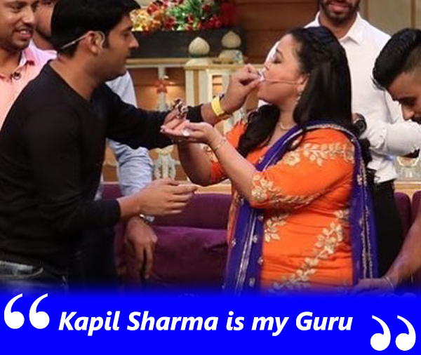 kapil sharma and bharti singh on the kapil sharma show