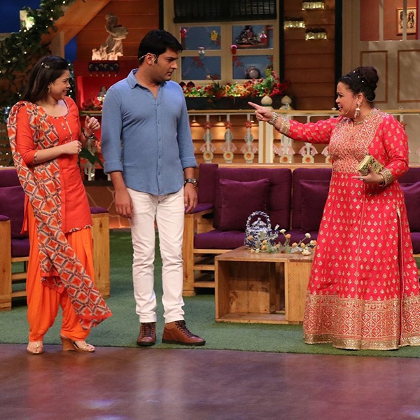 the kapil sharma show: kapil sharma, bharti singh and sumona chakravarti 