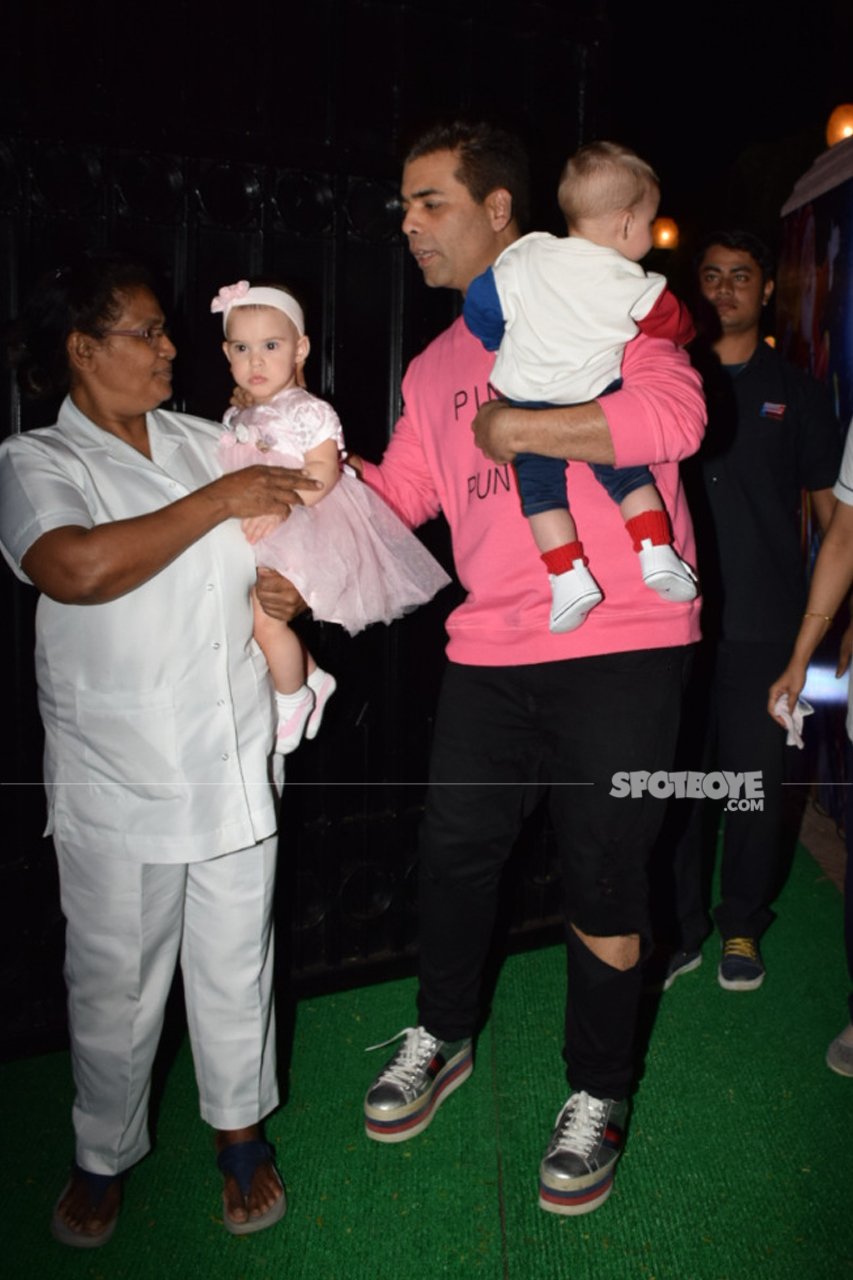 karan johar with yash and roohi