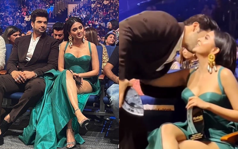 Oh-So-Romantic! Karan Kundrra, Tejasswi Prakash Share A Sweet KISS After The Actor Wins An Award In Dubai- VIDEO Inside