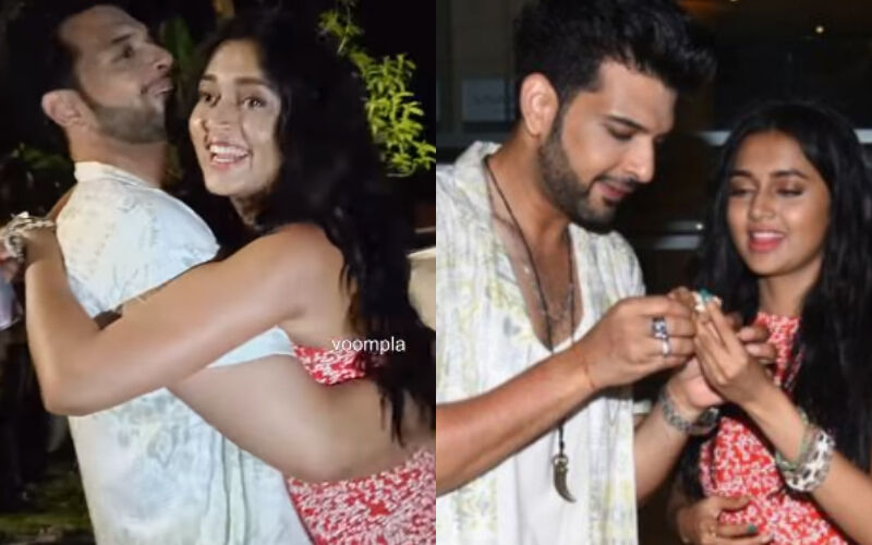 Karan Kundrra Gets Romantic As He Lifts Birthday Girl Tejasswi Prakash; Actress Says, ‘Mere Chappal Lao Do’- SEE VIRAL VIDEO