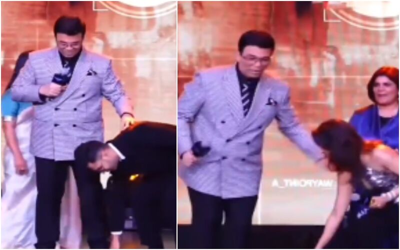 VIRAL! Varun Dhawan-Samantha Ruth Prabhu Embarrass Karan Johar As They Touch His Feet; Filmmaker Says, ‘Don’t Need You To Put Me In My Place’