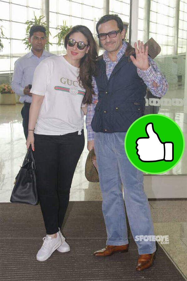 kareena kapoor khan and saif ali khan look elegant and comfortable while travelling to london