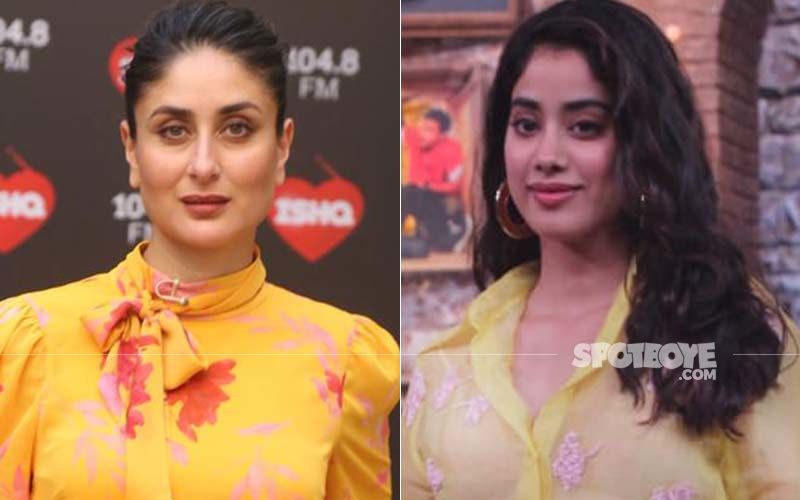 Pooh And Parvati! Kareena  Kapoor Khan And Janhvi Kapoor Say Hello In Yellow!