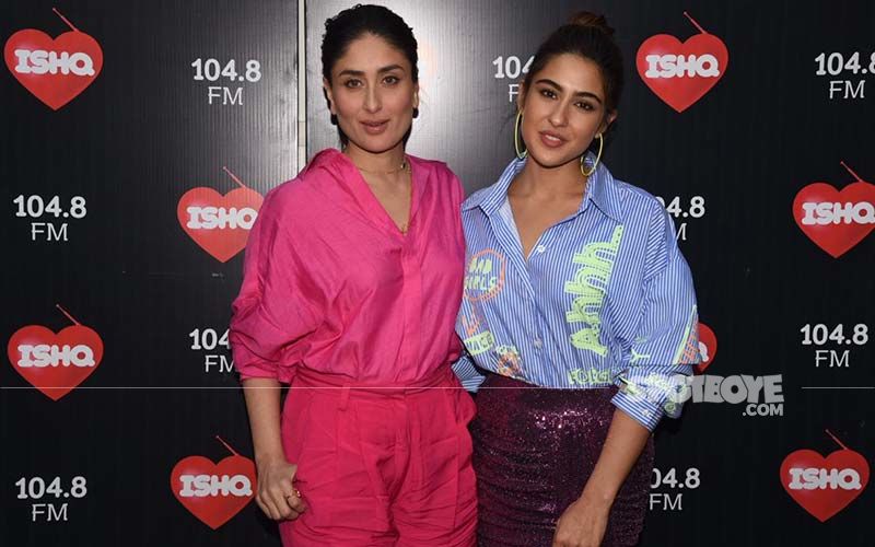 Kareena Kapoor Khan And Sara Ali Khan Paint A Pretty Picture Together As They Shoot For Bebo's Show - PICS