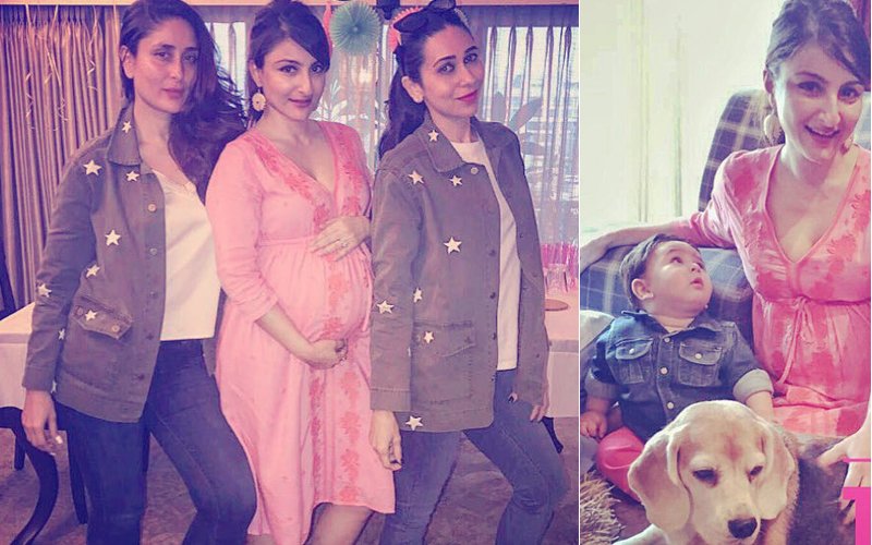 SEE PICS: Kareena Kapoor, Baby Taimur & Karisma Kapoor At Soha Ali Khan’s Baby Shower