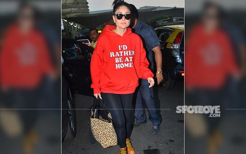 Kareena Kapoor Khan flies to Delhi wearing a cheeky slogan sweatshirt