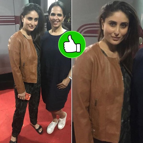 kareena kapoor with a fan