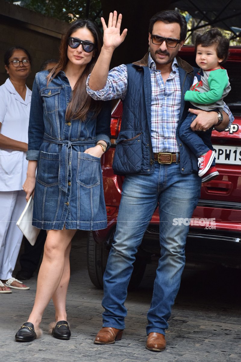 kareena kapoor with hubby saif and baby taimur