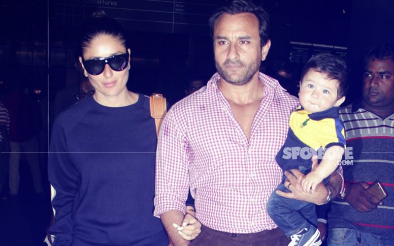 IN PICS: Saif Ali Khan & Kareena Kapoor Are Back From Their Swiss Holiday With Adorable Taimur