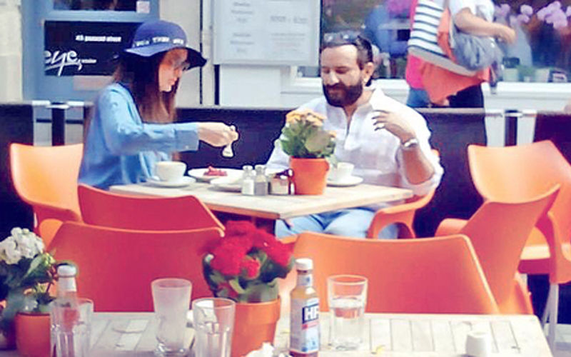 London Vacay: Kareena Kapoor & Saif Ali Khan Spotted At A Restaurant