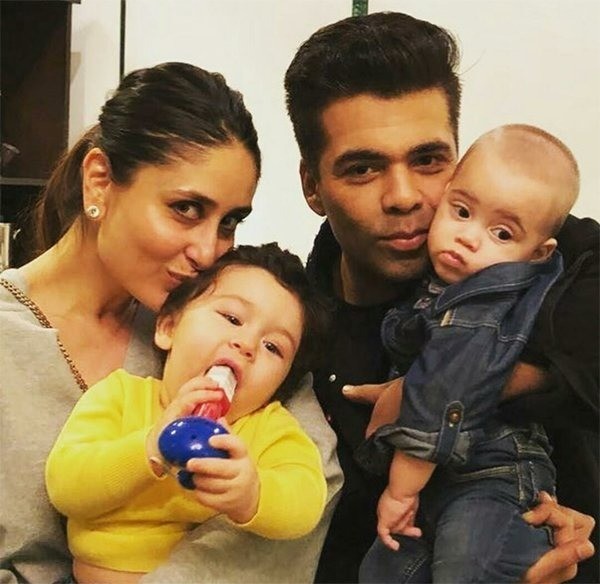 Kareena And Taimur With Karan And Roohi