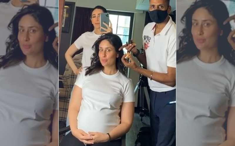 Pregnant Kareena Kapoor Khan Flaunts Her Growing Baby Bump As She Shoots With Sis Karisma Kapoor; Excited Aunt Shares A Video