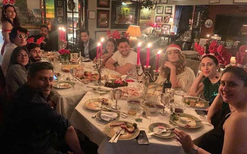 Merry Christmas 2020: Kareena Kapoor Khan Drops A Pic From Xmas Eve Dinner With Saif, Ibrahim, Soha Kunal, Karisma; Oozes Pregnancy Glow In A Happy Click