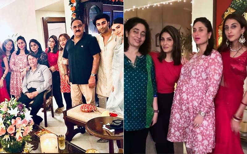 Pregnant And Glowing Kareena Kapoor Khan, Neetu Kapoor, Aadar Jain Get Together For Karwa Chauth Family Dinner; Tara Sutaria Joins Them- PICS