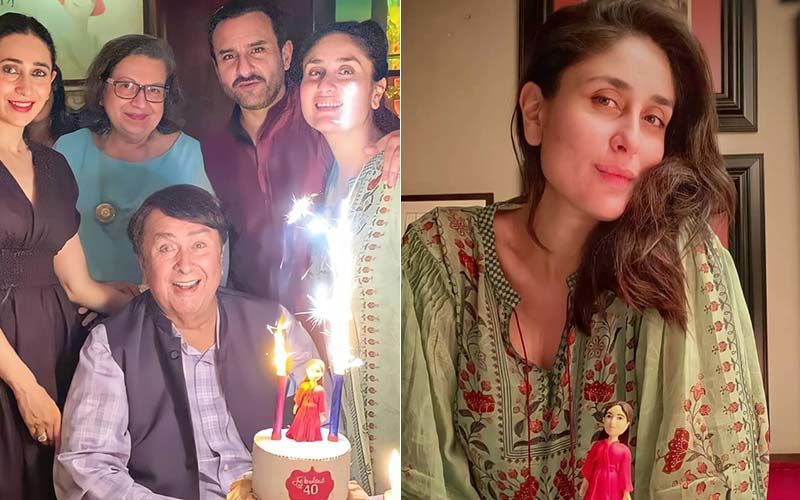 Kareena Kapoor Khan Rings In Her Birthday With Saif Ali Khan, Karisma Kapoor, Randhir Kapoor; You Cannot Miss The ‘Fabulous At 40' Cake- INSIDE PICS