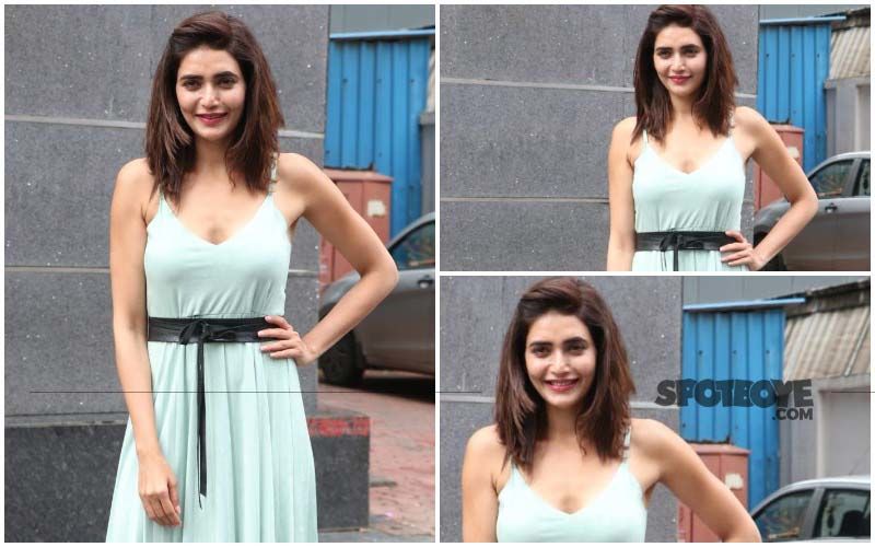 FASHION CULPRIT OF THE DAY: Karishma Tanna, That Slip Dress Is Putting Us To Sleep- Big Yawn