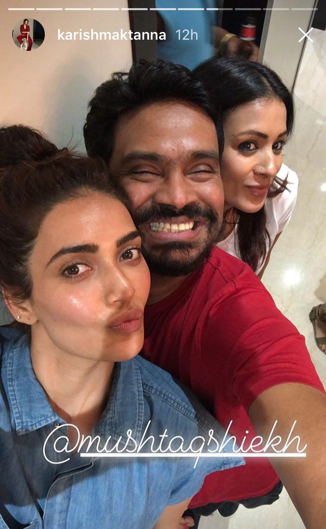 karishma tanna poses for a selfie