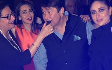 INSIDE PICS: Kareena & Karisma Celebrate Daddy Randhir Kapoor’s 71st Birthday