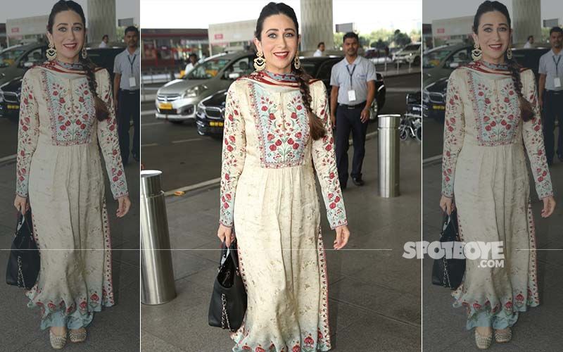 Karisma Kapoor Goes Desi At The Airport And We Say Lolo, It’s Time To Bring On Your Ethnic Pieces