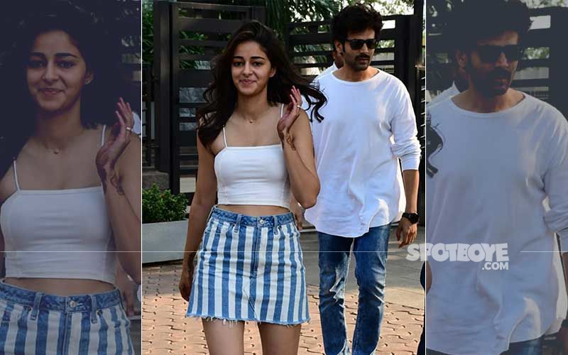 Ananya Panday Snapped With Co-Star Kartik Aaryan; Fans Wonder If It Was A Date Night Or Just A Birthday Dinner?