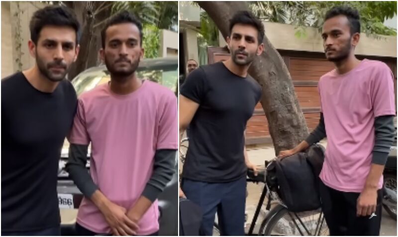 Kartik Aaryan’s Fan Travels For 9 Days On Cycle From Jhansi To Mumbai To Meet Him; Actor’s Gesture Is Unmissable- Video Inside