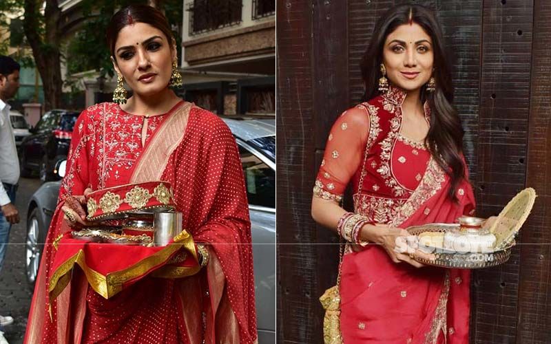 Karwa Chauth 2019: Raveena Tandon, Shilpa Shetty And Others Arrive At Sonam Kapoor’s Residence For Puja