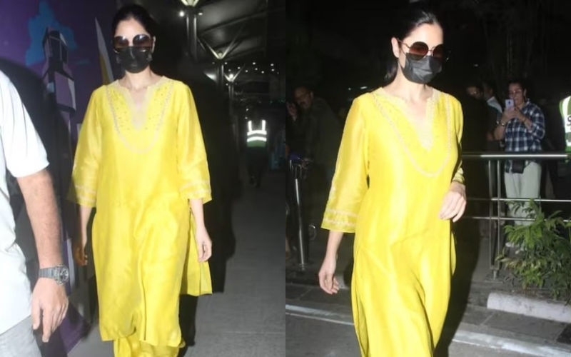 Katrina Kaif Is Pregnant? Actress Sparks Pregnancy Rumours After She Steps Out Wearing A Loose Yellow Kurta; Fans Spot Baby Bump