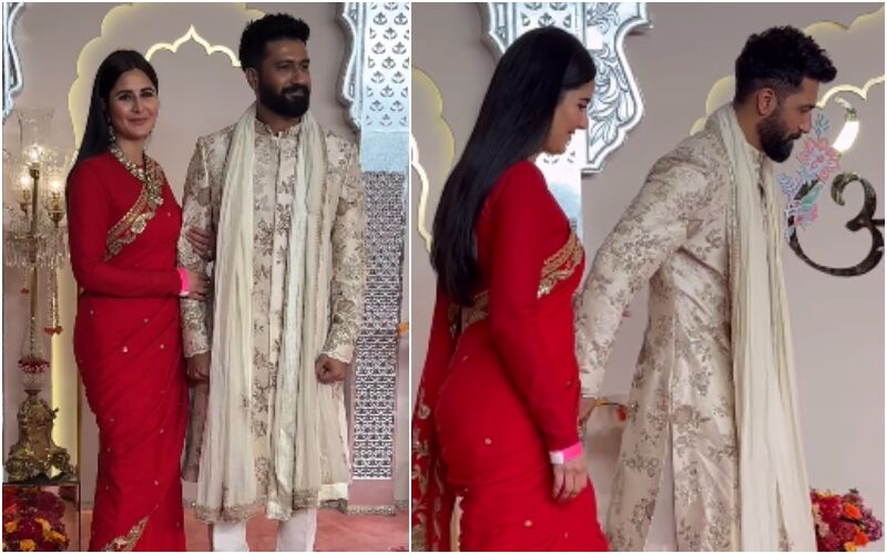 Katrina Kaif PREGNANT? Netizens Spot Actress' BABY BUMP As She Poses With Hubby Vicky Kaushal At Anant Ambani-Radhika Merchant’s Wedding