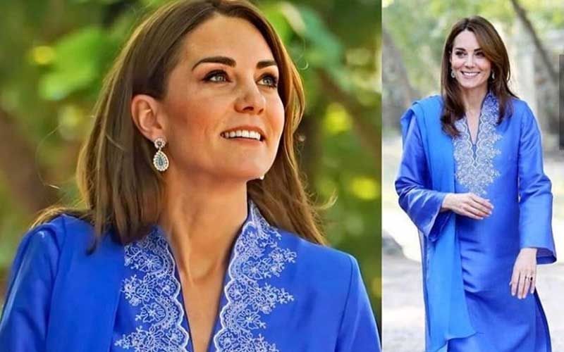 Kate Middleton Wears A Blue Salwaar-Kameez, Channels Desi Charm During Her Royal Visit To Pakistan - PICS