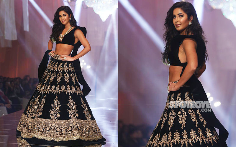 Katrina Kaif At Lakme Fashion Week 2019:  Manish Malhotra's Showstopper Looks Ravishing In A Black-And-Gold Lehenga