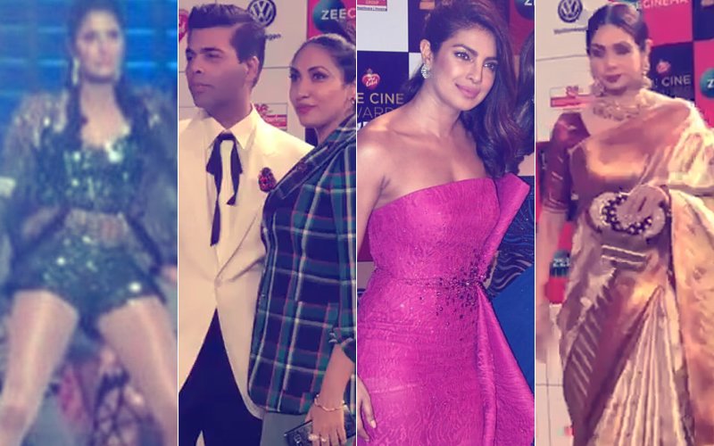 ZEE CINE AWARDS 2018: Katrina Kaif Sizzles On Stage, Karan Johar, Priyanka Chopra & Sridevi Dazzle On The Red Carpet