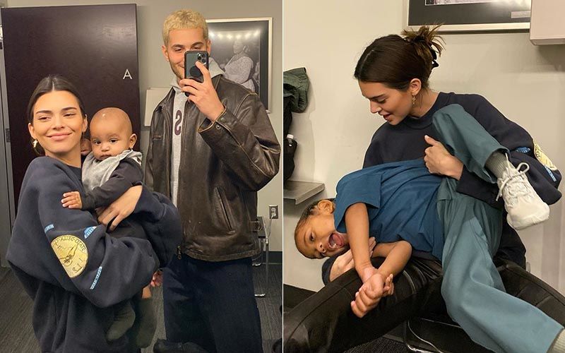 Kendall Jenner Asks Her Fans If She Should Start A Family As She Poses With Kim Kardashian’s Kids – See Pics
