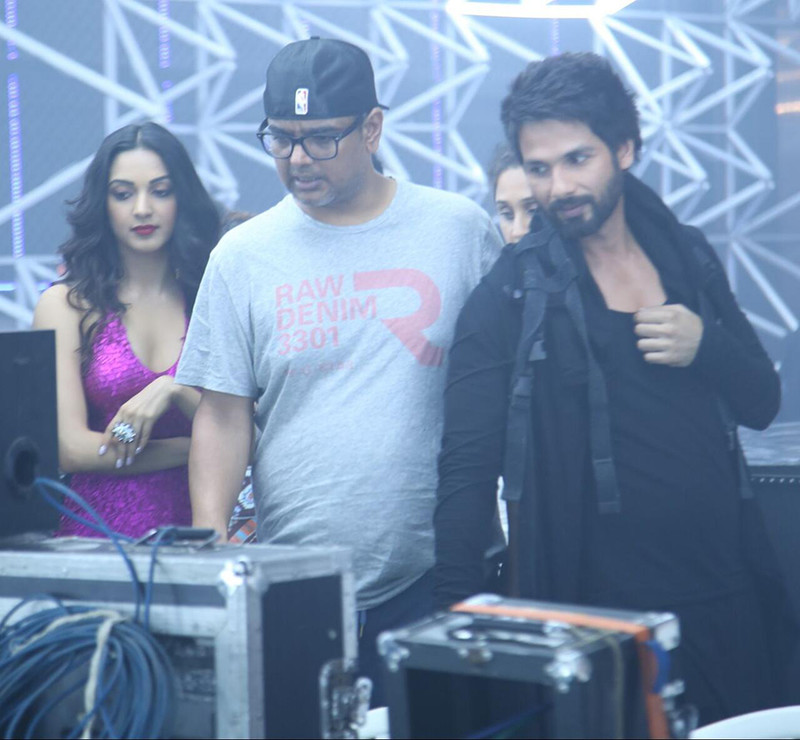 kiara advani and shahid kapoor shooting for the song