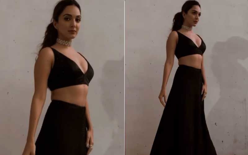 Kiara Advani Looks Exquisite In A Black Embellished Bralette And Lehenga; Its Price Will Leave A Dent In Your Wallet