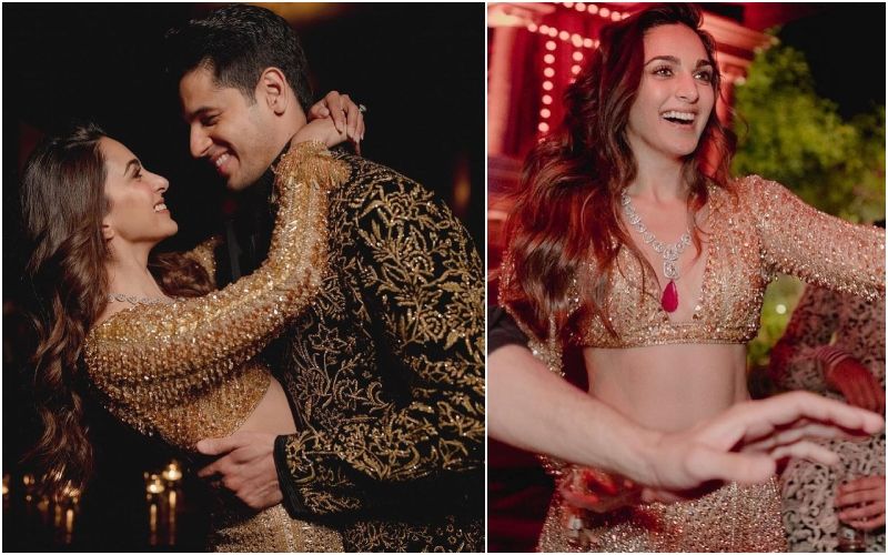 DID YOU KNOW Kiara Advani’s Gold Lehenga From Her Sangeet Was Made With 98k Swarovski Crystals, Took 4000 Hours To Craft