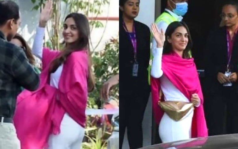 WHAT! Kiara Advani Wears A Simple Pink Shawl Worth Rs 86,000 As She Heads Off To Jaisalmer For Her Wedding With Sidharth Malhotra
