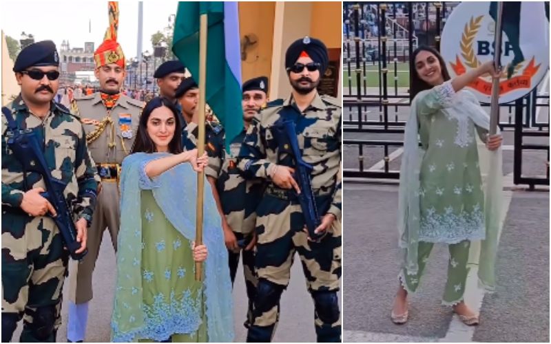 ‘Please Don't Insult It:’ Netizens SLAM Kiara Advani For Struggling To Hold The National Flag At Wagah Border- WATCH