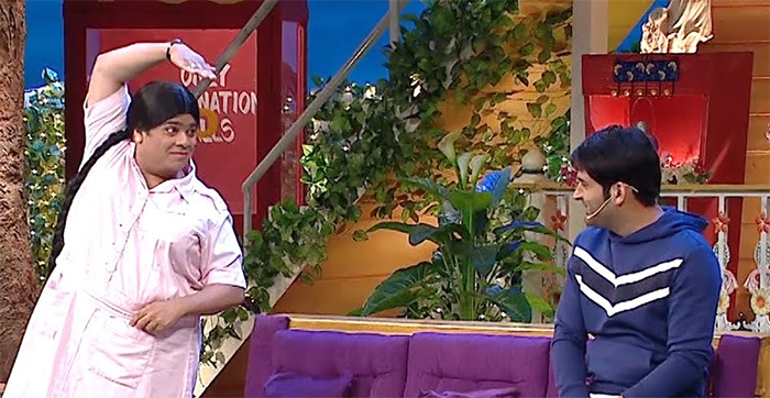 kiku sharda and kapil sharma on the kapil sharma show